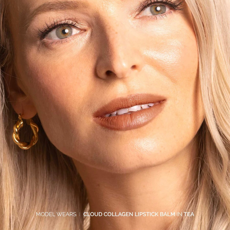 Cloud Collagen Lipstick + Cheek Balm - Tea