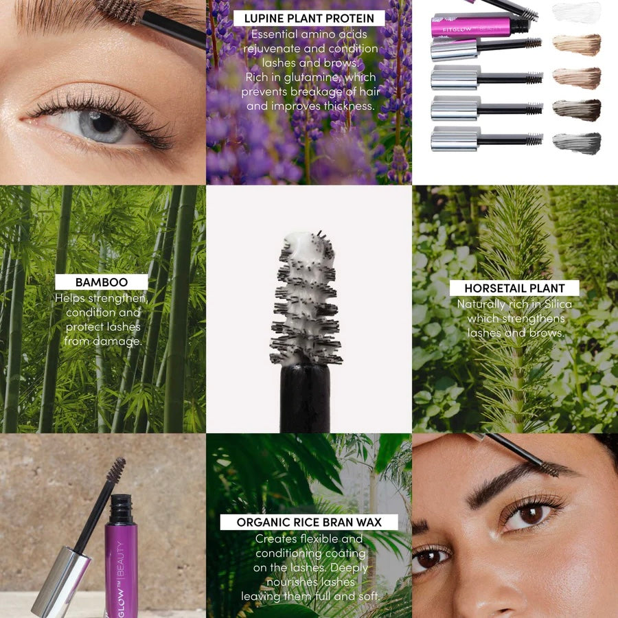 Plant Protein Brow Gel - Dark Brown | Fitglow Beauty