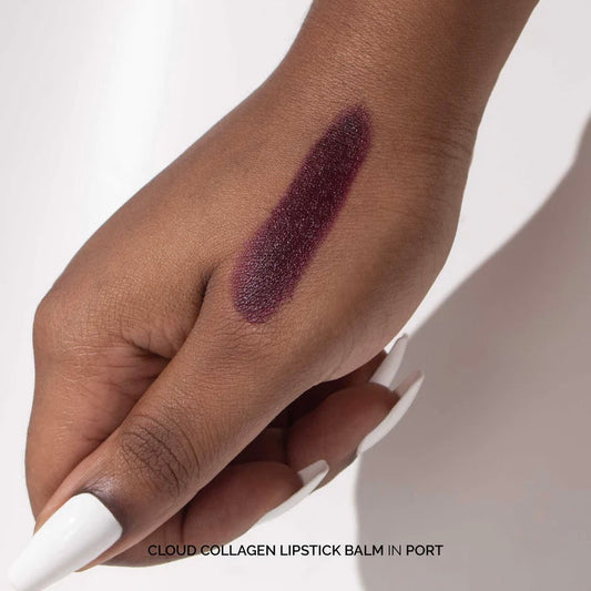 Cloud Collagen Lipstick + Cheek Balm - Port | Fitglow Beauty