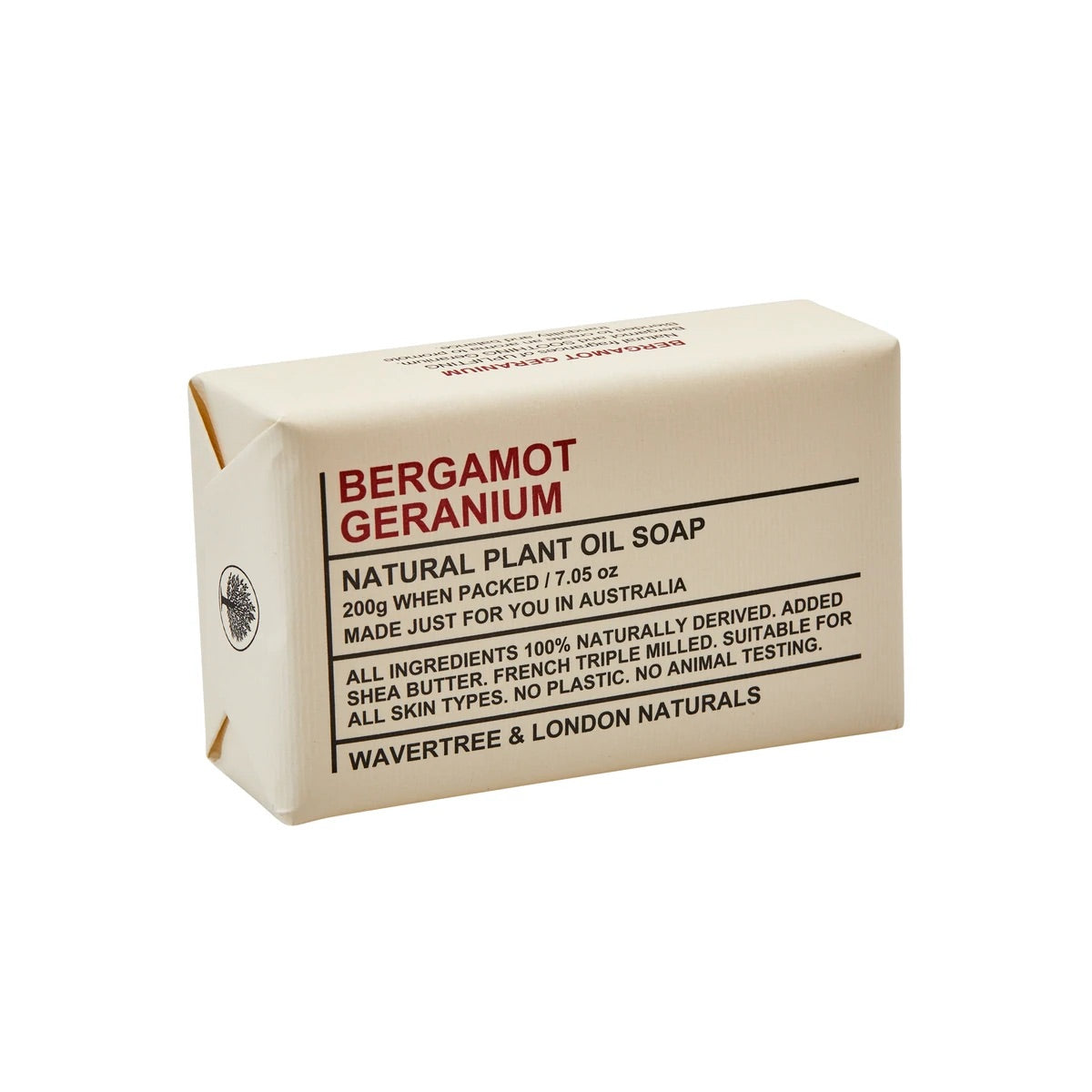 Bergamot and Geranium Soap Bar