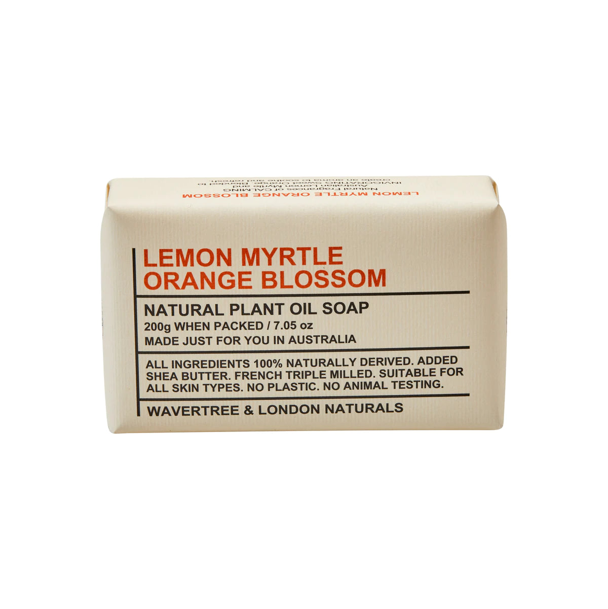 Lemon Myrtle & Orange Blossom Soap Bar