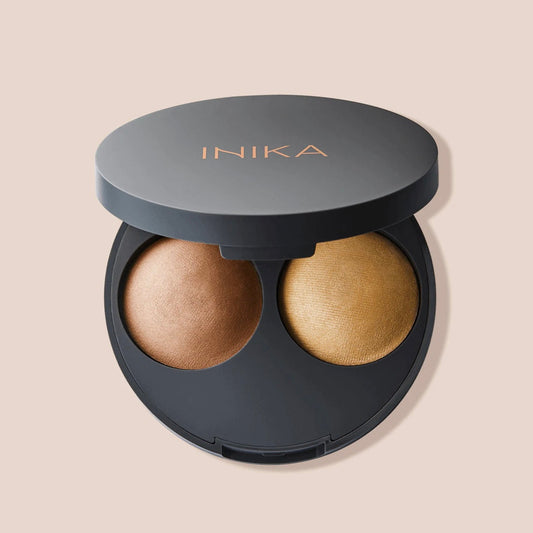 Organic Baked Contour Duo - Almond