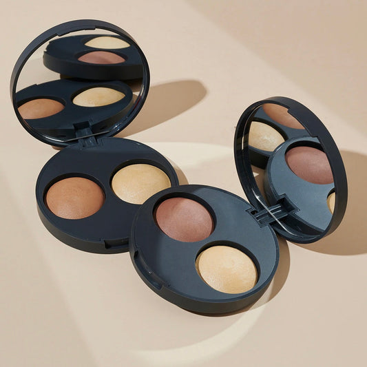 Organic Baked Contour Duo - Teak
