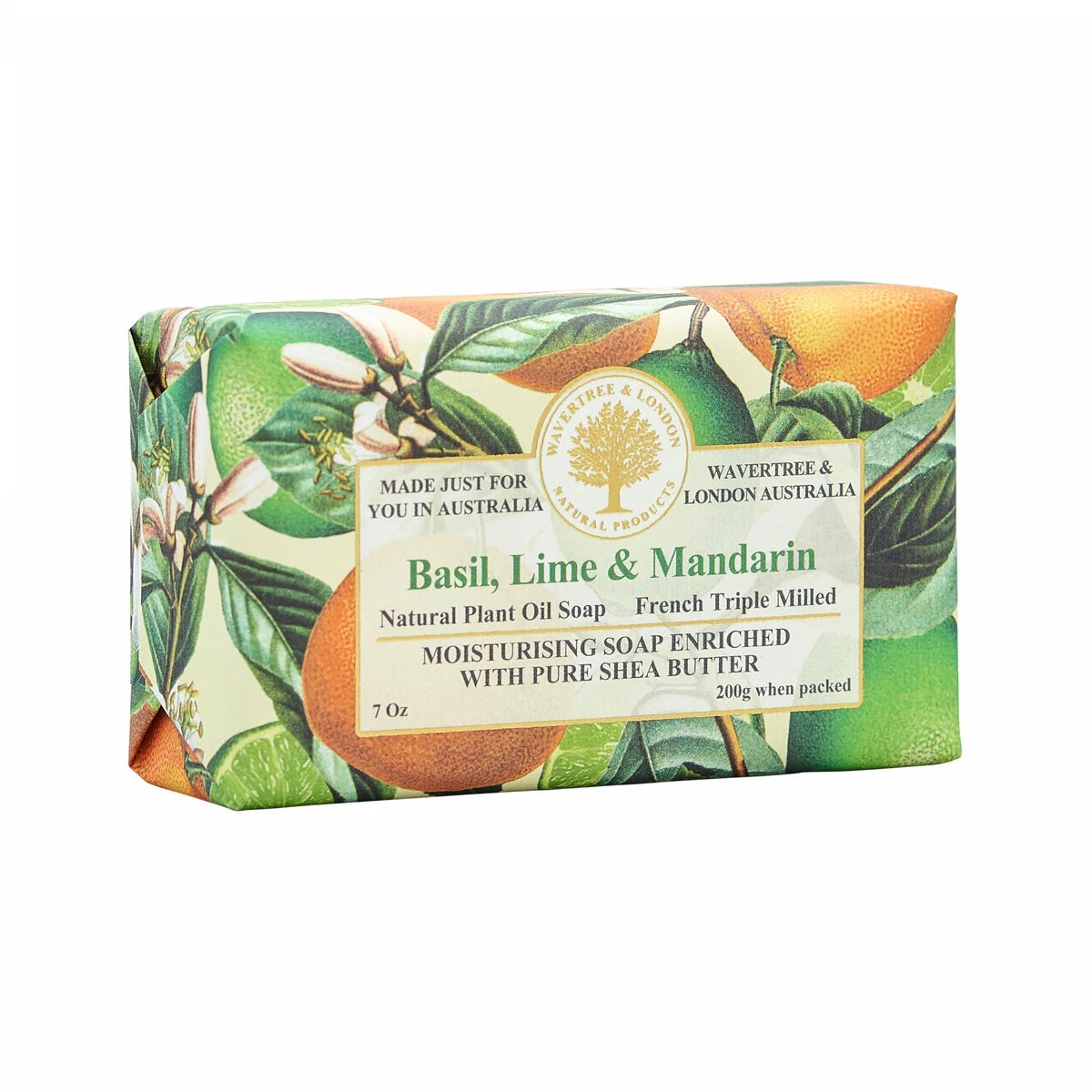 Basil, Lime & Mandarin Soap Bar
