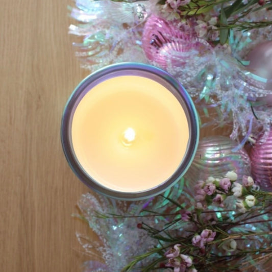Christmas Tinsel Candle